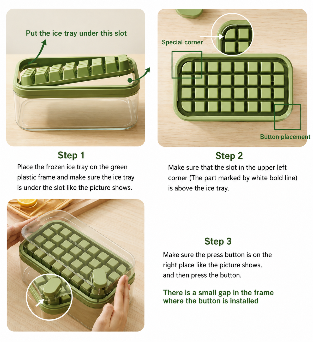 Ice Cube Tray with Storage Box