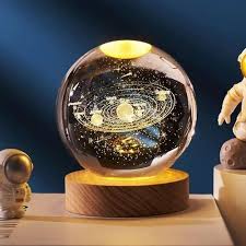 3D Galaxy Crystal Ball LED Night Light